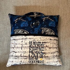Handmade “Star Wars” pillow with pocket.